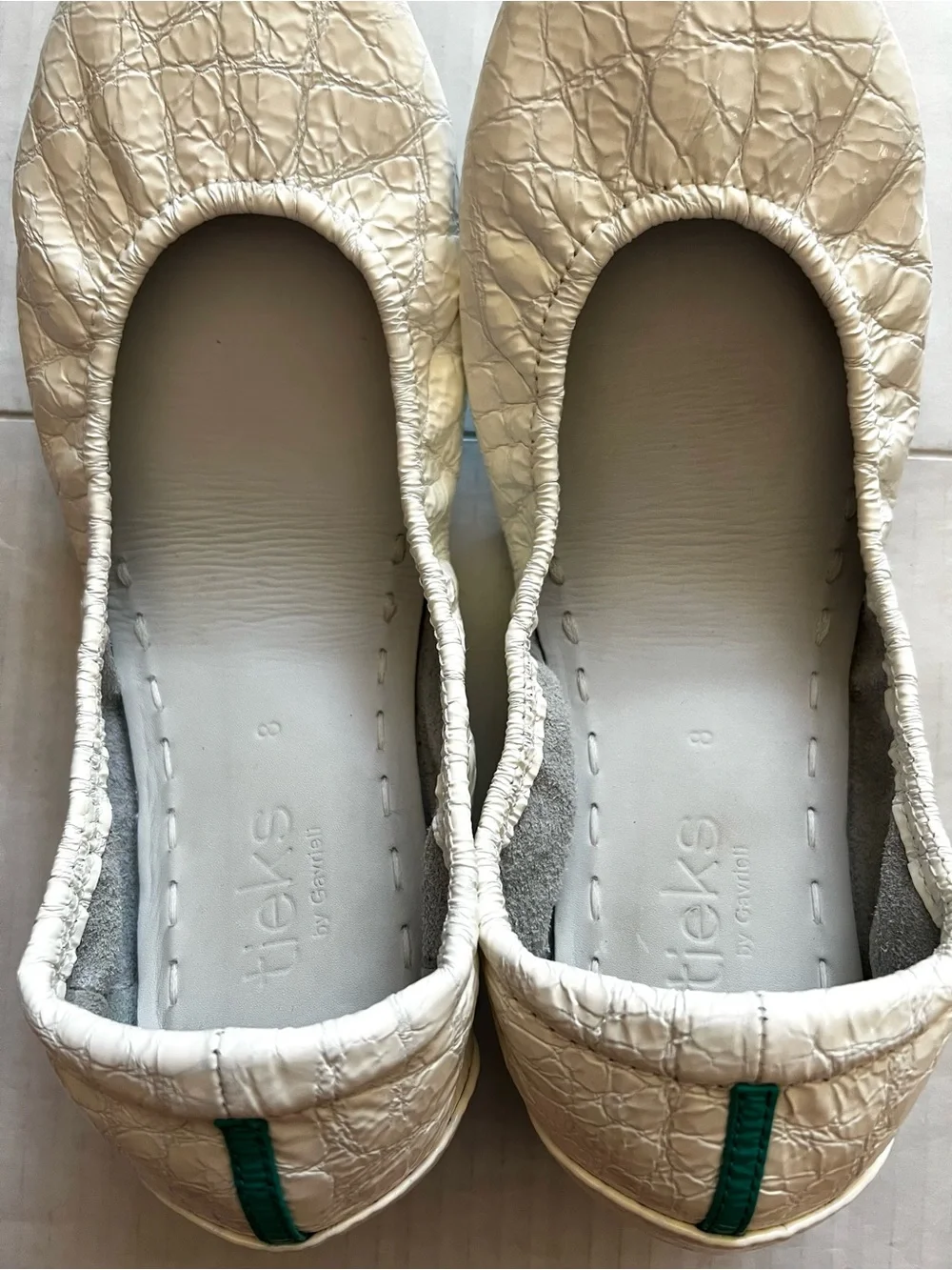 Tieks diamond white